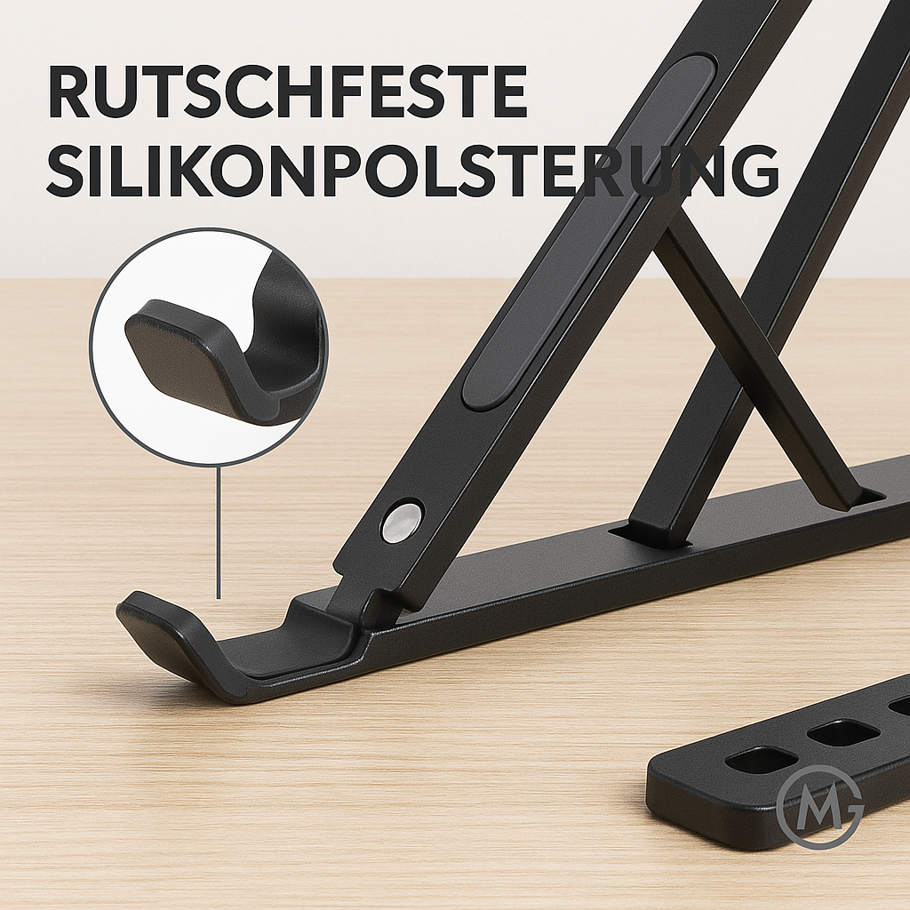 Faltbarer Laptop-Ständer höhenverstellbar rutschfest ABS DE.