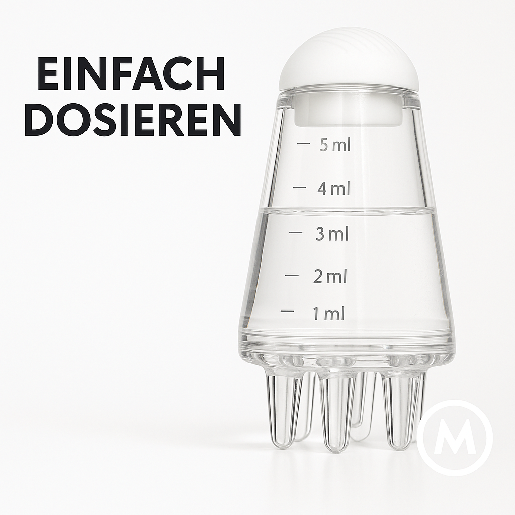 6ml Kopfhaut Roll-On Applikator Bürste Massager Haarwachstum DE.