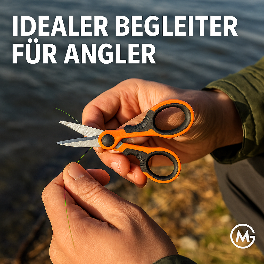 Angelschere Edelstahl 420 rostfrei, präzise für PE-Schnur Köder DE.