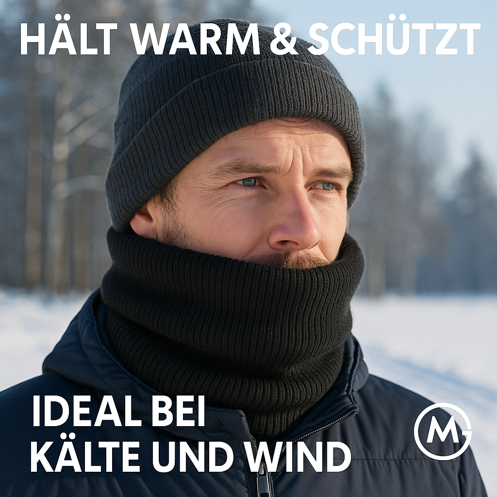 Weicher Strickschal Winter Unisex Halswärmer Sport Skating Running DE.