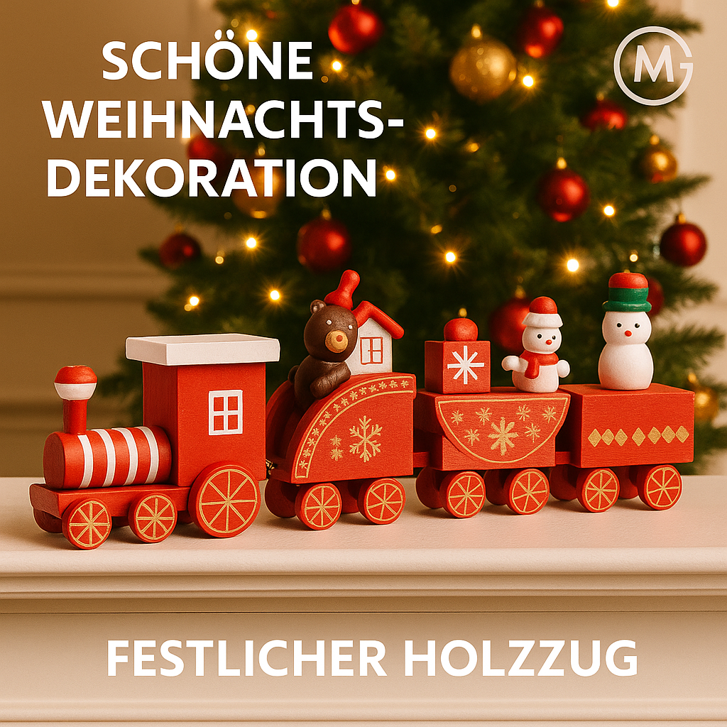 Weihnachtszug Deko Weihnachten Nostalgie Xmas Figur Geschenk DE.