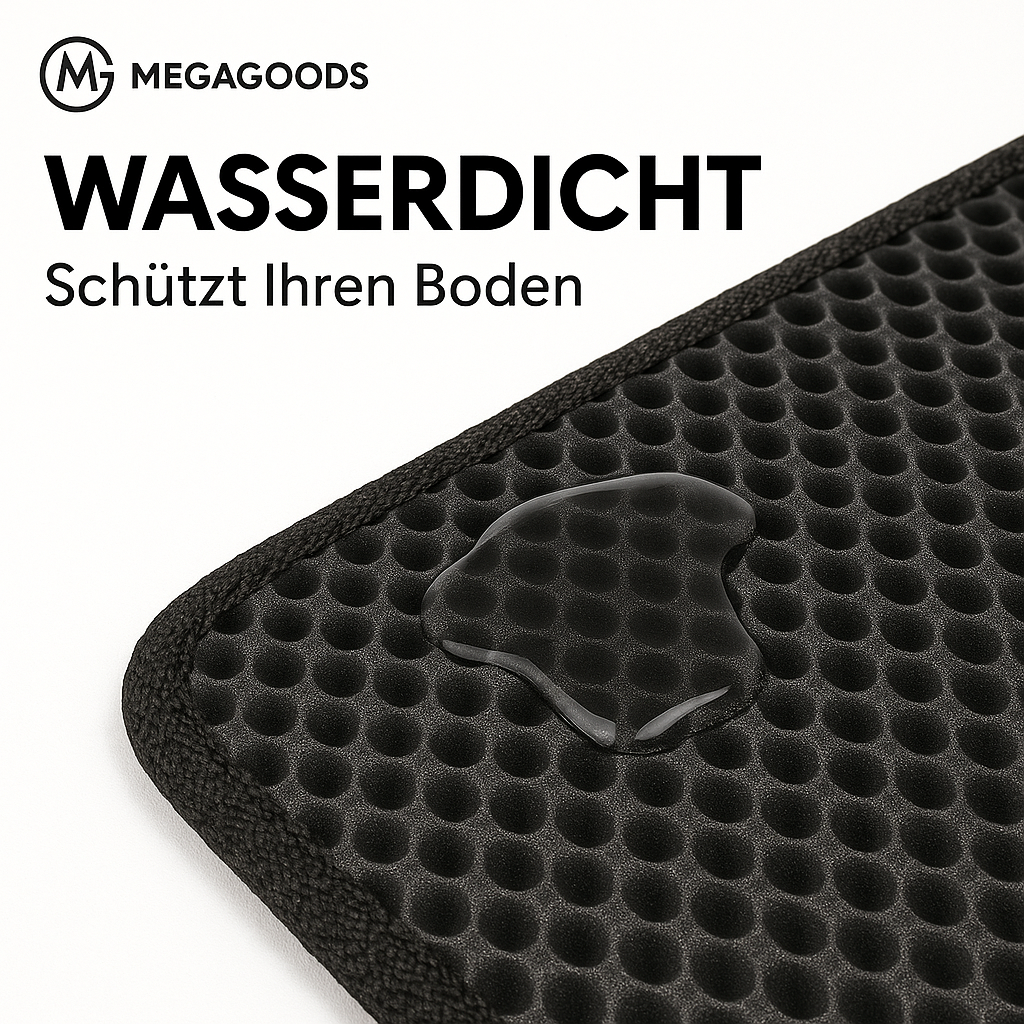 Katzenstreu Matte wasserdicht rutschfest doppellagig waschbar DE.