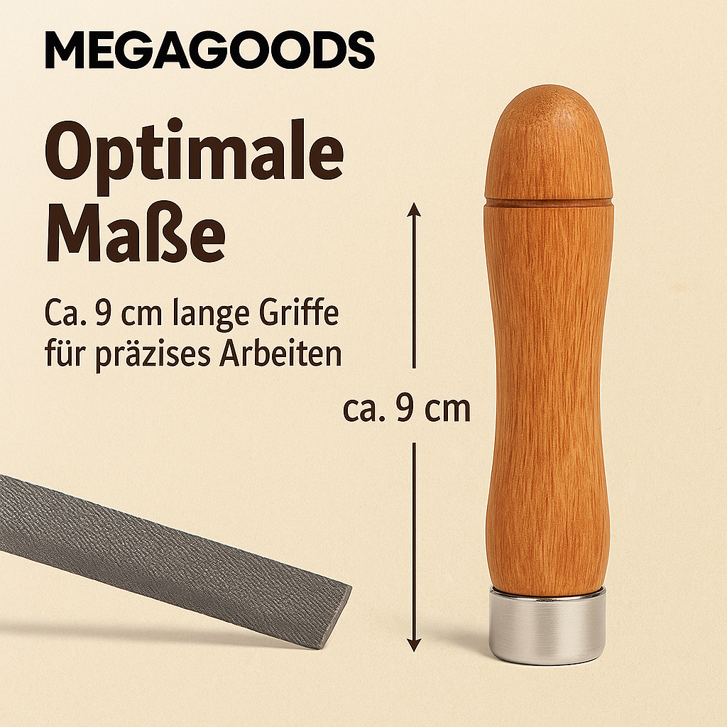 Holzraspel Holzfeile Griffe Set 10 Stück 9cm Metallkragen rostfrei DE.