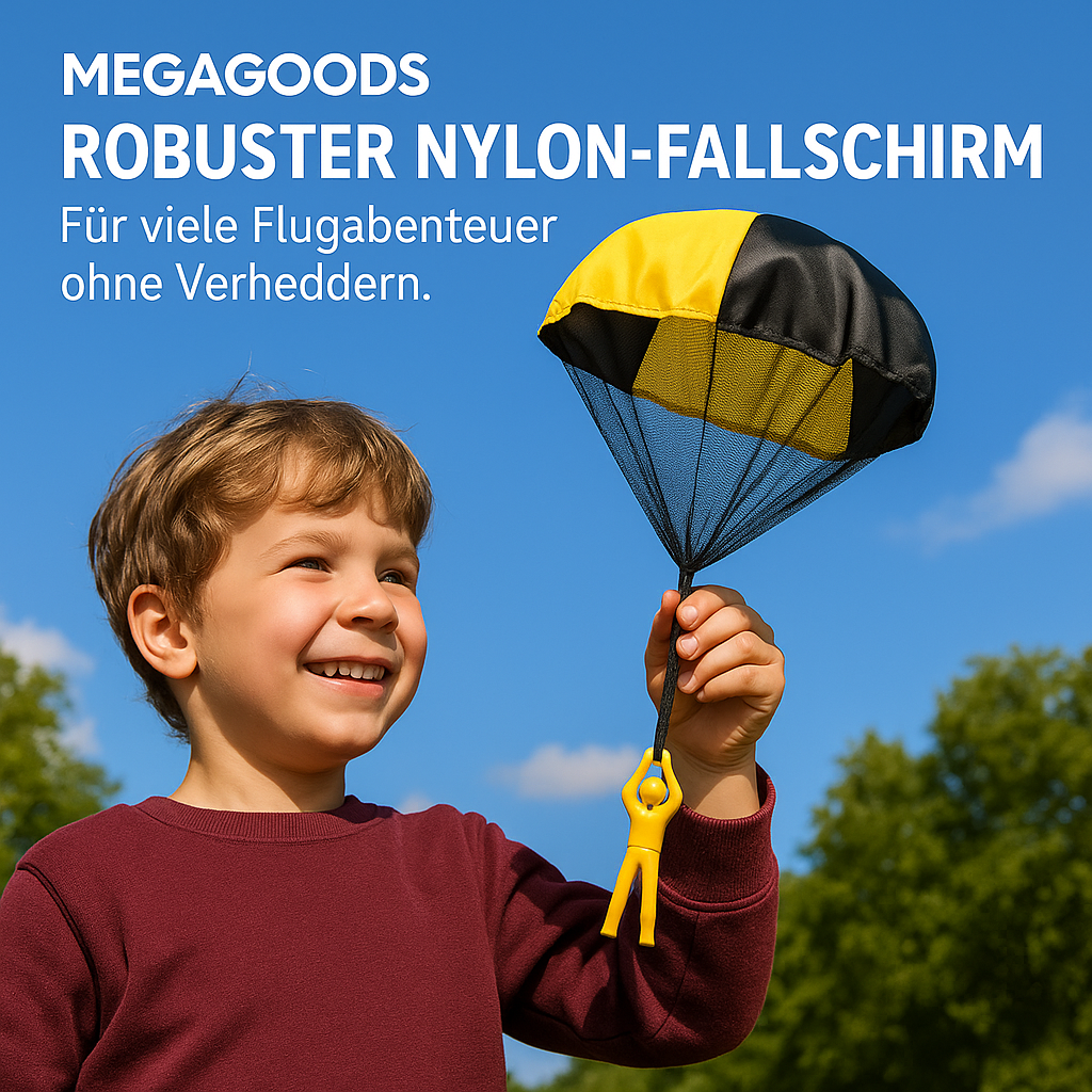3er Set Fallschirmspielzeug Kinder Outdoor Flugfigur Geschenkidee DE.