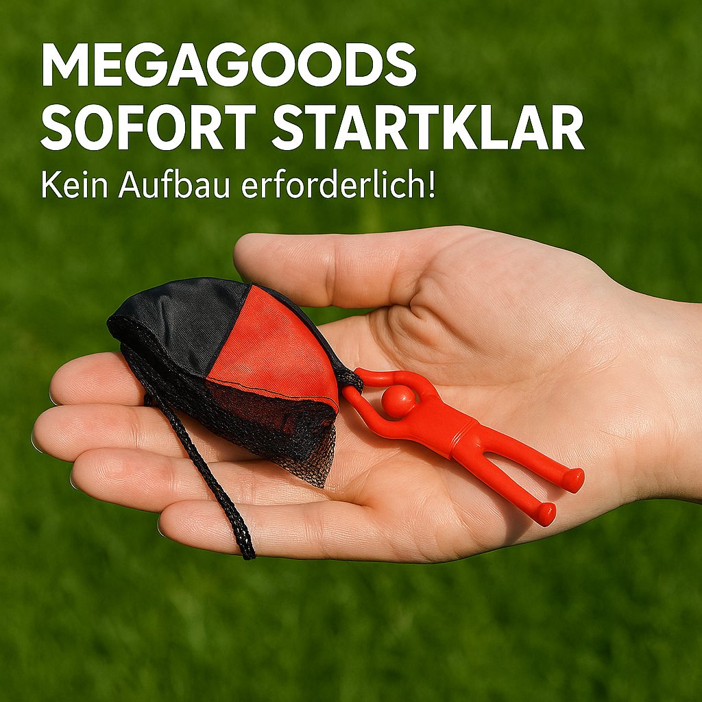 3er Set Fallschirmspielzeug Kinder Outdoor Flugfigur Geschenkidee DE.