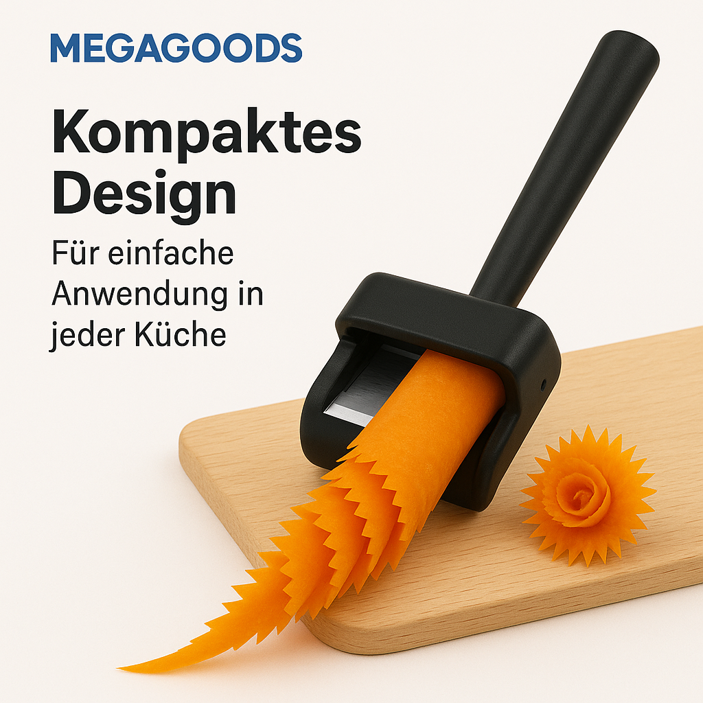 Gemüseschneider Kunststoff mit Blumenschnitt Funktion für Küche DE.