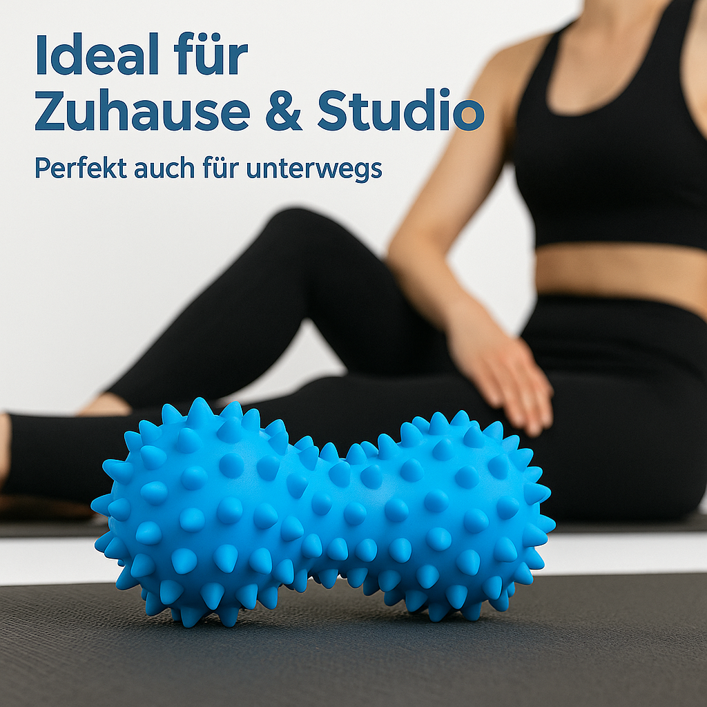 PVC Igelball Massageball mit Noppen Fitness Triggerpunkt Yoga DE.