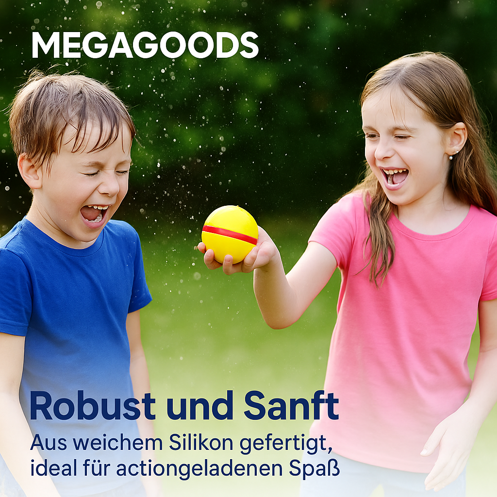 6er Set wiederbefüllbare Wasserbomben magnetisch selbstverschließend DE.