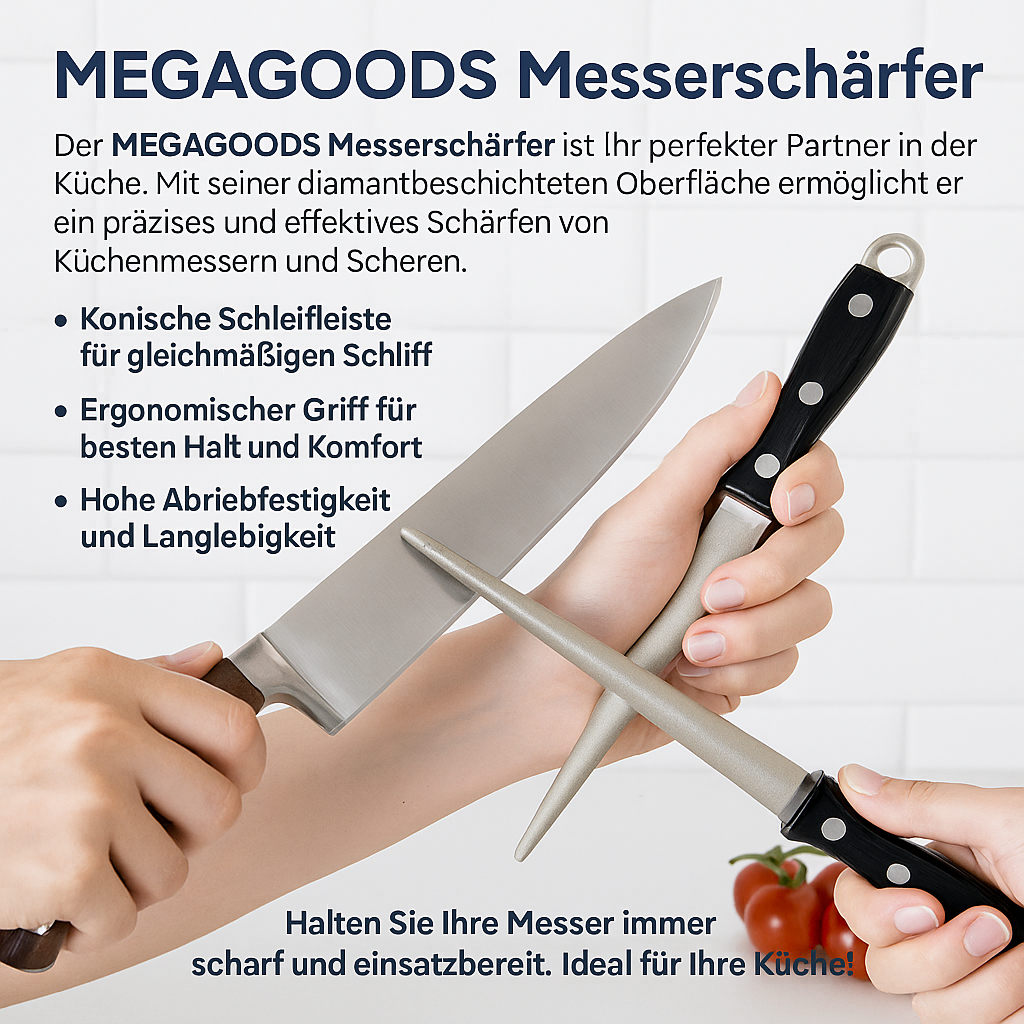 Diamant Messerschärfer Schleifstein für Messer Scheren Küchenschleifer DE.