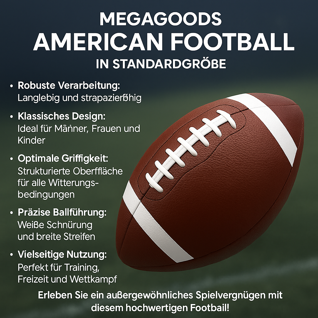 American Football 8,5 Zoll Standard Größe für Herren Damen Kinder DE.