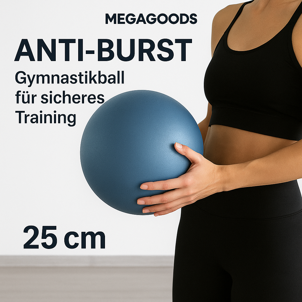 Gymnastikball 25 cm Anti-Burst für Yoga Pilates Balance Training DE.