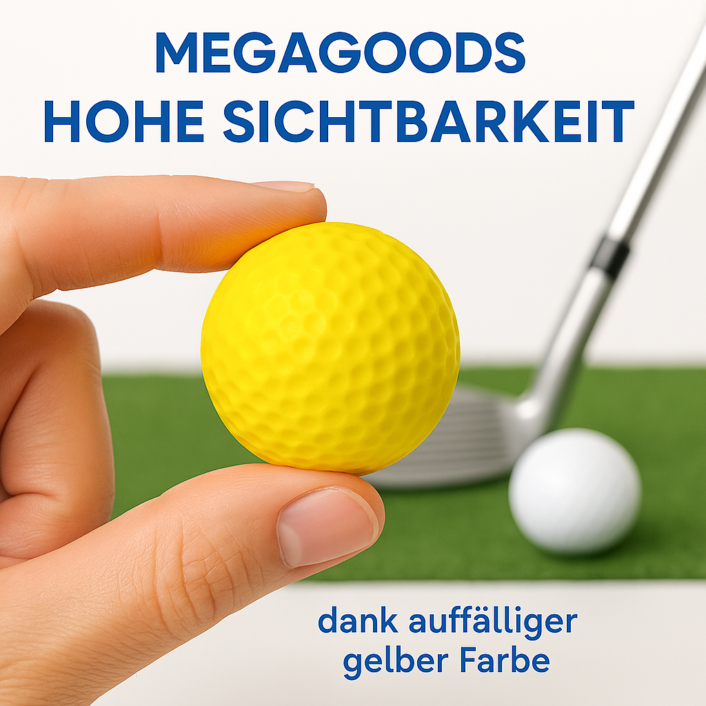 10er Set Schaumstoff Golfbälle weich Training Indoor Outdoor DE.