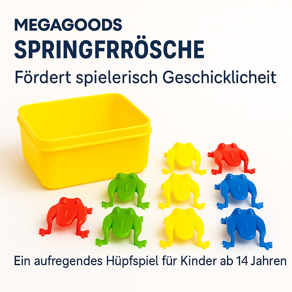 20er Set Springfrösche Spielzeug Kinder Party Mitgebsel Stressspiel DE.