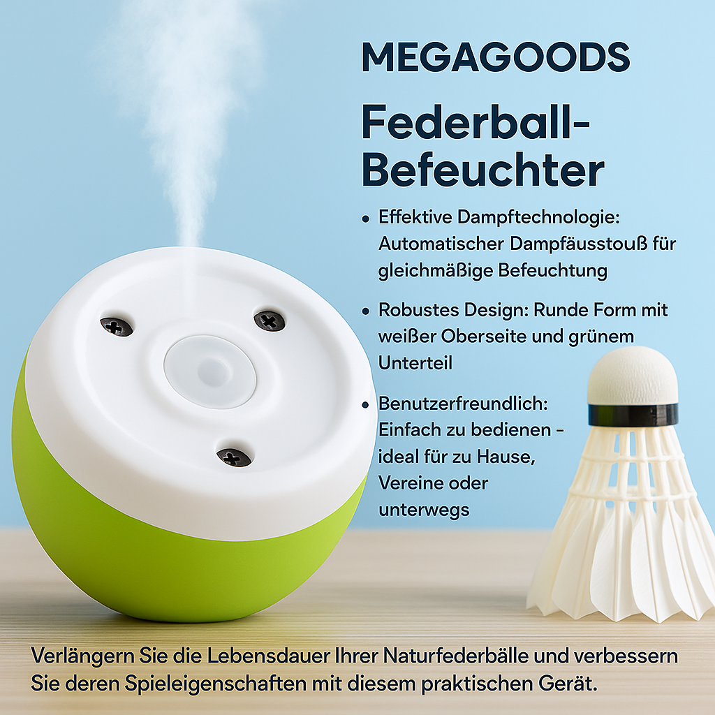 Federball Befeuchter tragbar wiederverwendbar Badmintonbälle DE.