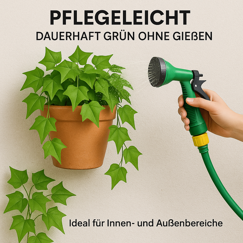 Künstliche Efeugirlande 50 m Grünpflanze Hängedeko Garten Hochzeit DE.