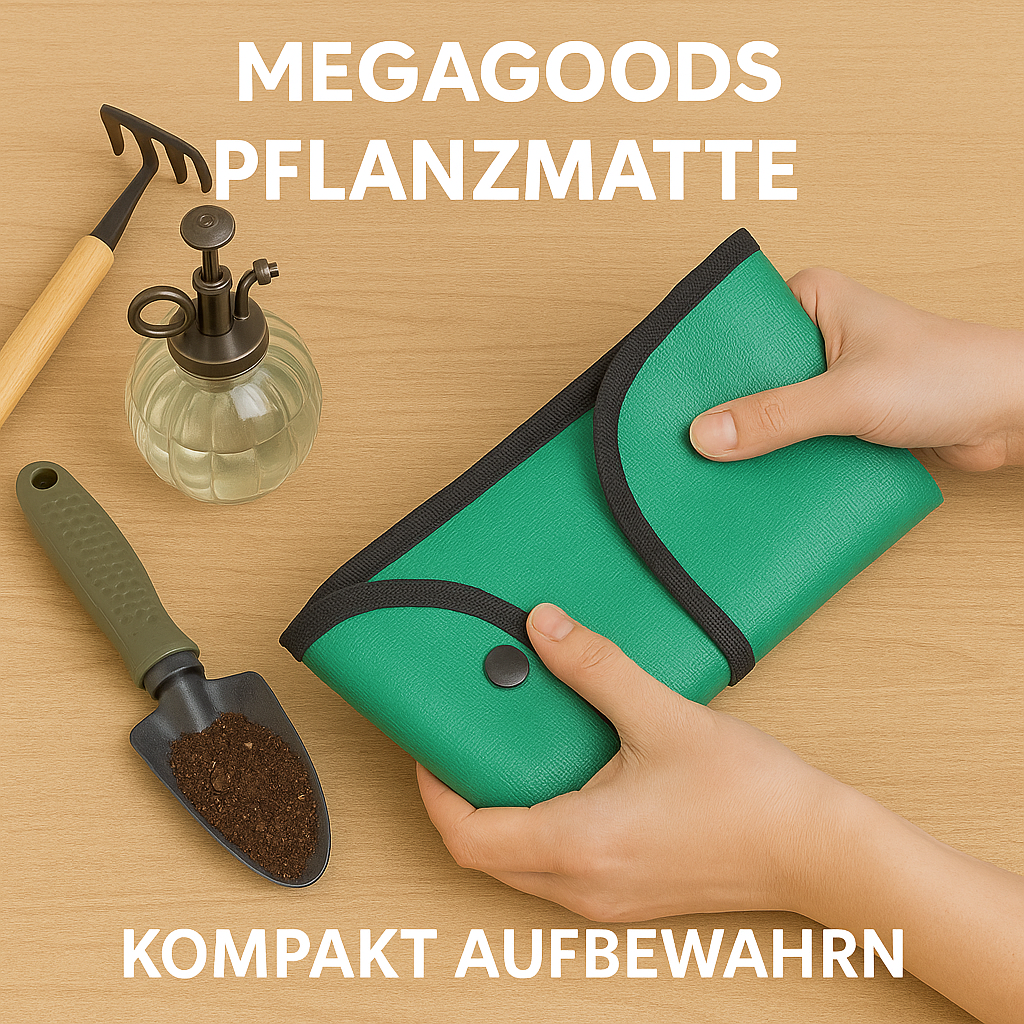 Wasserdichte Pflanzmatte 66x66 cm faltbar Umtopf-Arbeiten Garten DE.