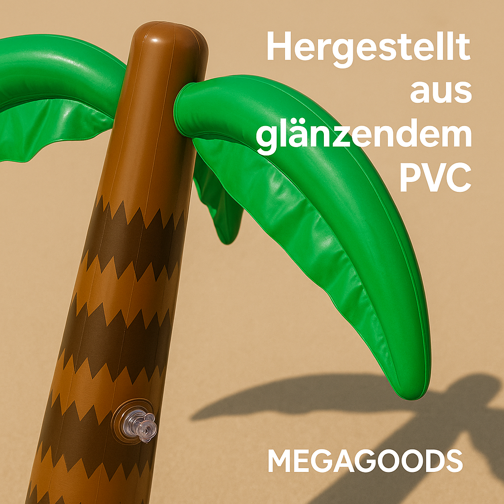 2er-Set aufblasbare Palmen Deko XXL für Pool Strand Party 180 cm DE.