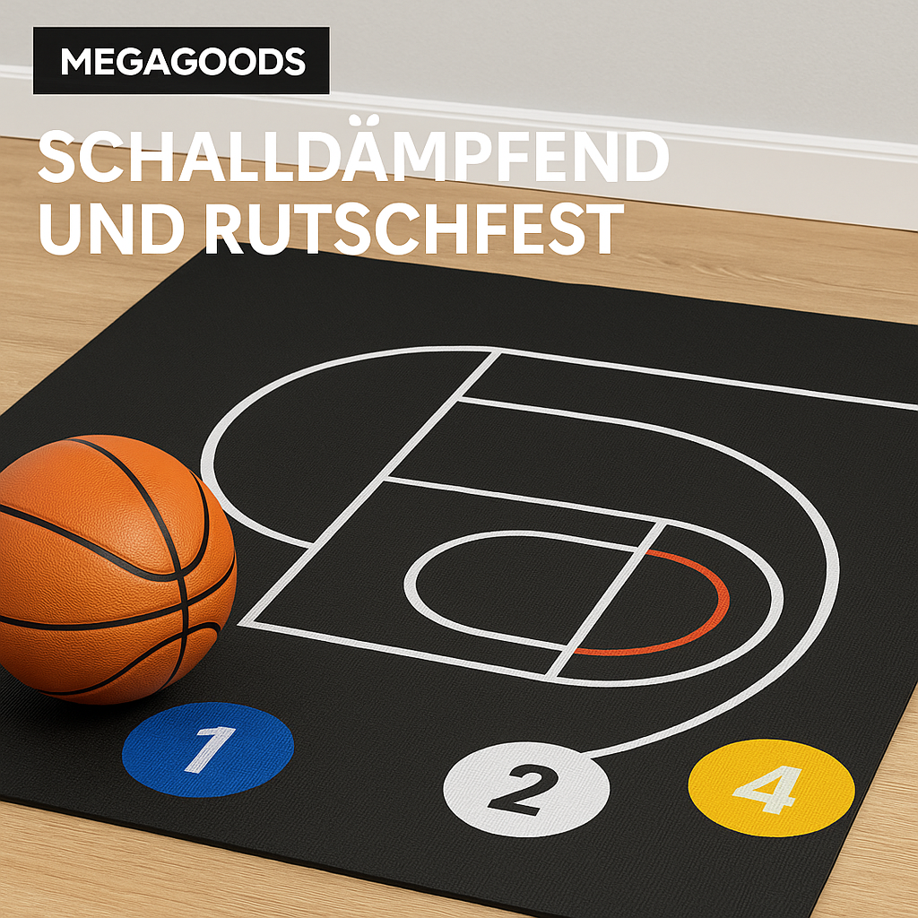 Basketball Trainingsmatte rutschfest schalldämmend dick für Kinder DE.