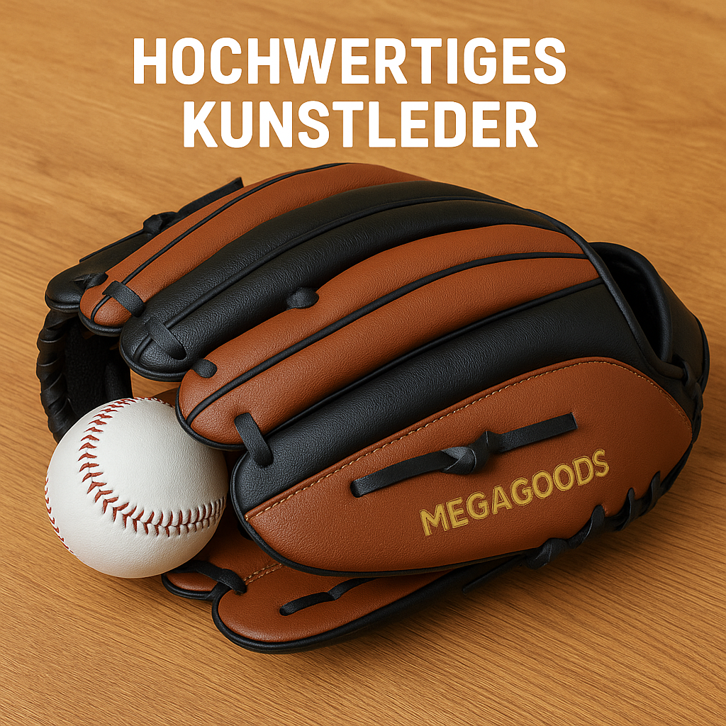 Baseballhandschuh 12,5 Zoll für Erwachsene links Training Softball DE.