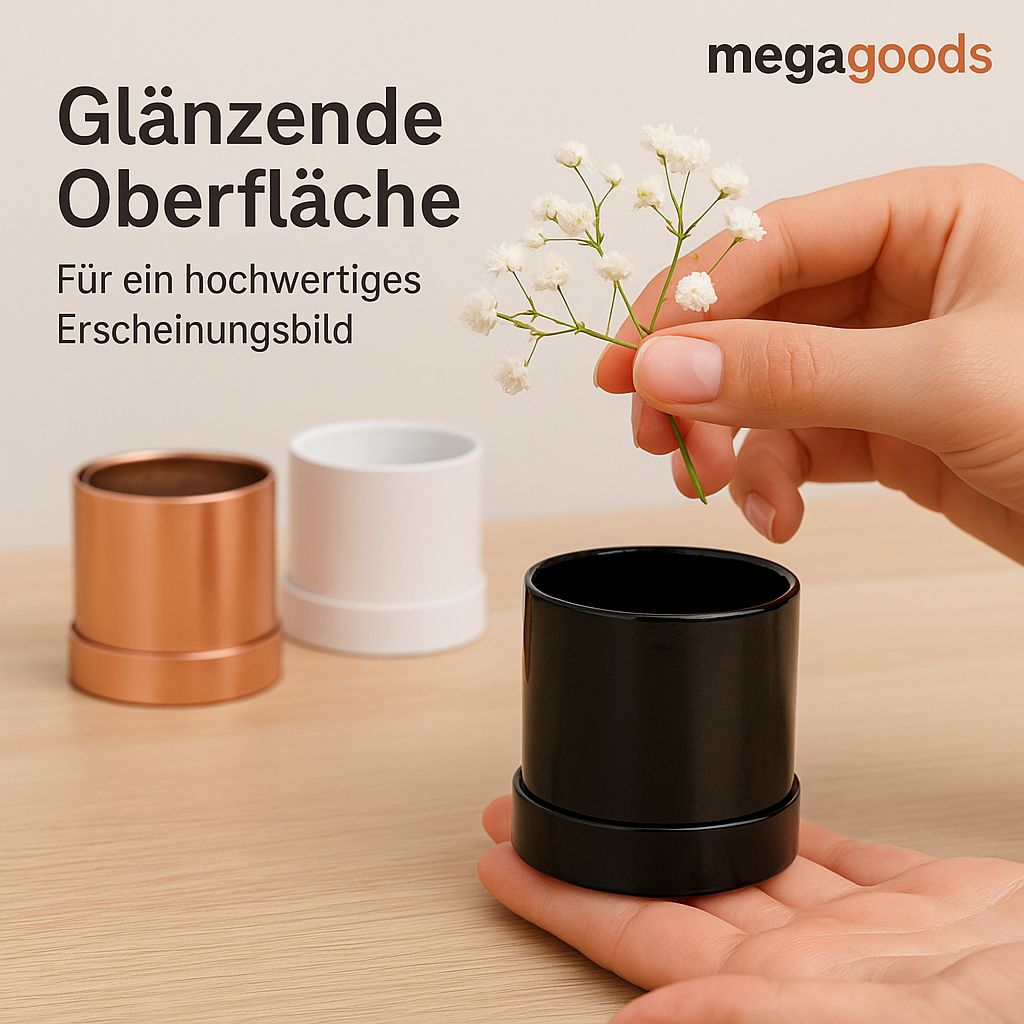 4er Set runde Mini Blumenboxen Deko Geschenkbox Hochzeit Valentinstag DE.