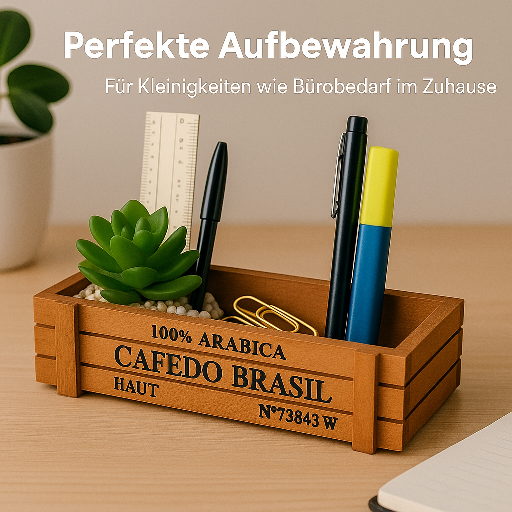 Vintage Pflanzkasten Holz Retro Deko Aufbewahrung Blumentopf Balkon DE.