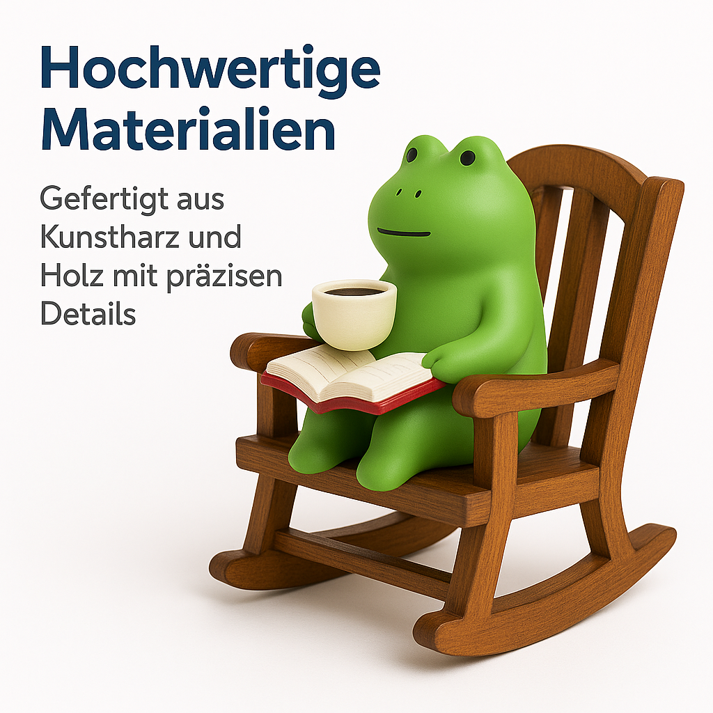 Frosch Deko Schaukelstuhl Japan Stil fürs Büro Auto oder Zuhause DE.