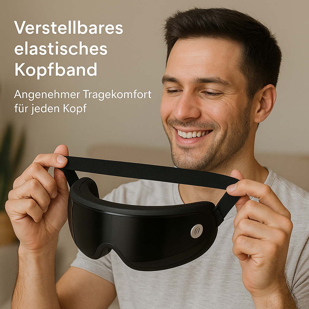 Augenmassagegerät mit 9 Modi Magnettherapie Vibrator gegen Müdigkeit DE.