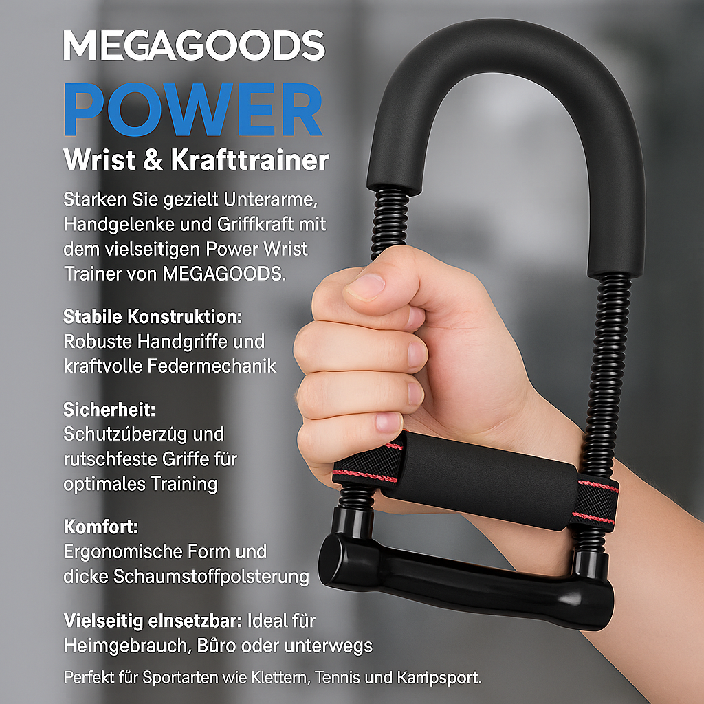 Power Handtrainer Unterarmtrainer verstellbar für Krafttraining Fitness DE.