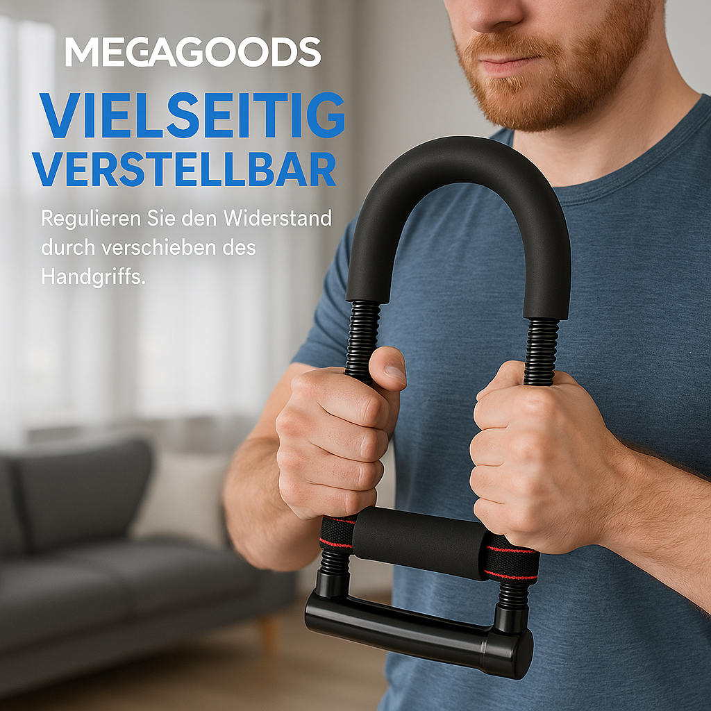 Power Handtrainer Unterarmtrainer verstellbar für Krafttraining Fitness DE.
