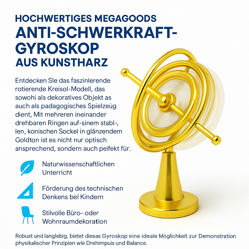 Anti-Schwerkraft Kreisel Lernspielzeug Physik Deko Balancer Kinder DE.