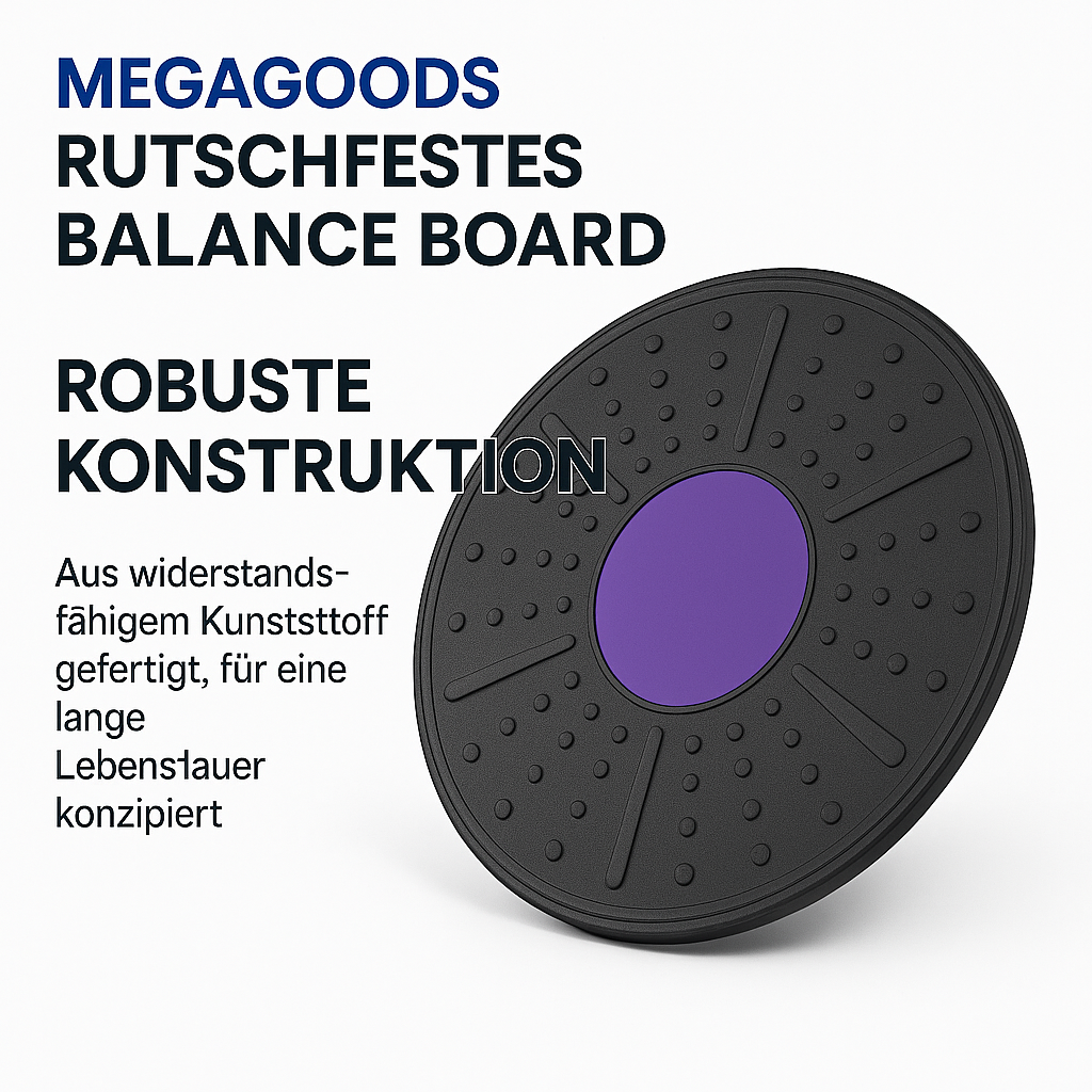 Balance Board für Yoga Fitness Reha Training rutschfestes Pedal DE.