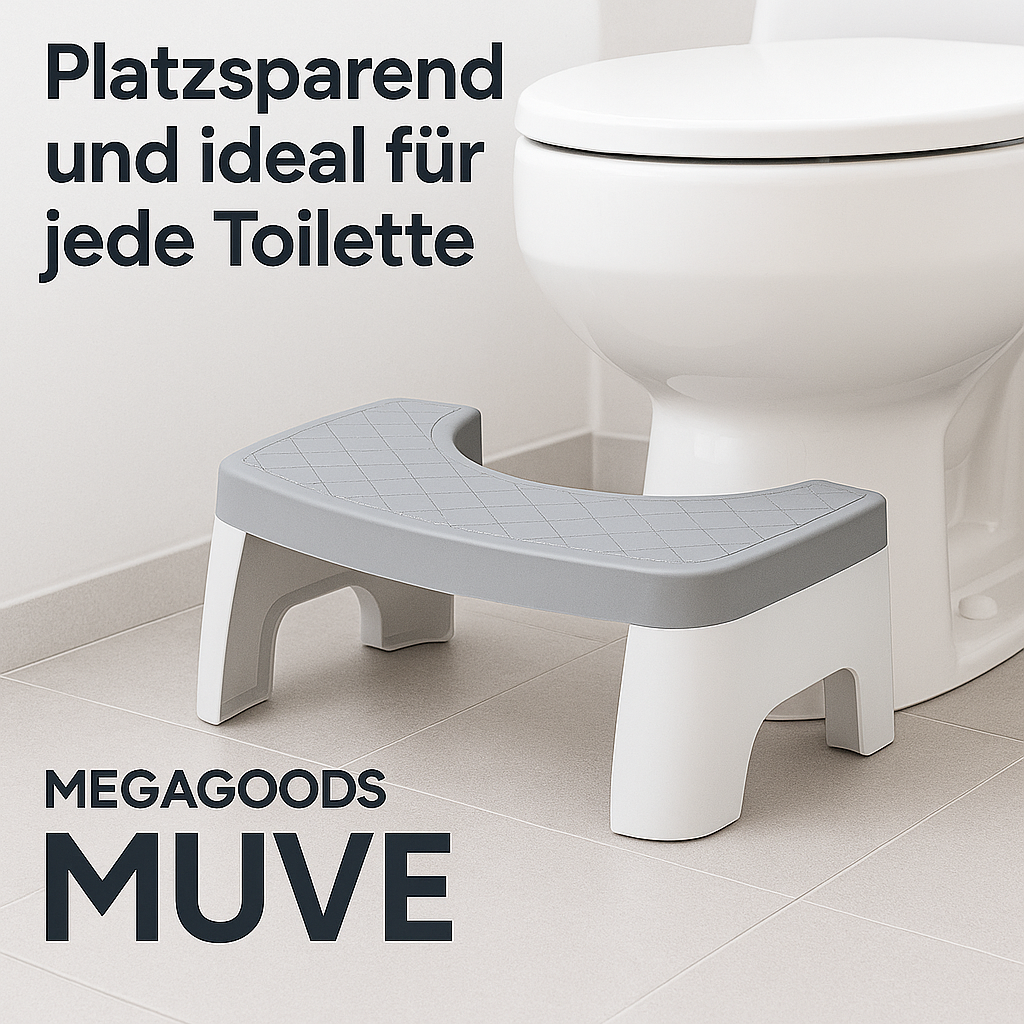 Toilettenhocker rutschfest tragbar abnehmbar für Erwachsene Bad DE.