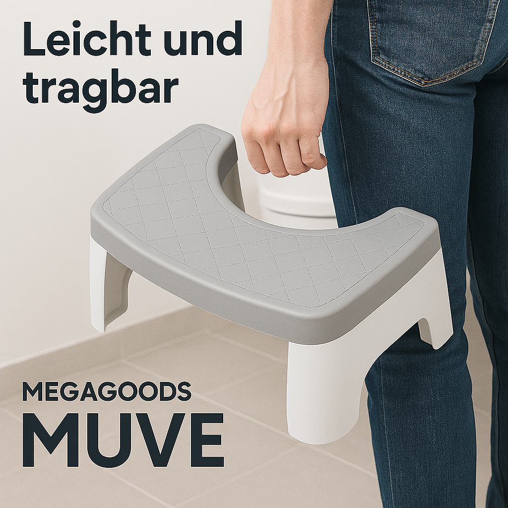 Toilettenhocker rutschfest tragbar abnehmbar für Erwachsene Bad DE.