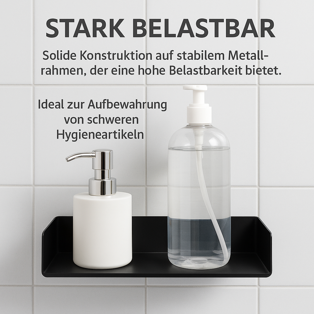 Duschregal Set 2-teilig ohne Bohren Eckablage Wandmontage Bad Organizer DE.