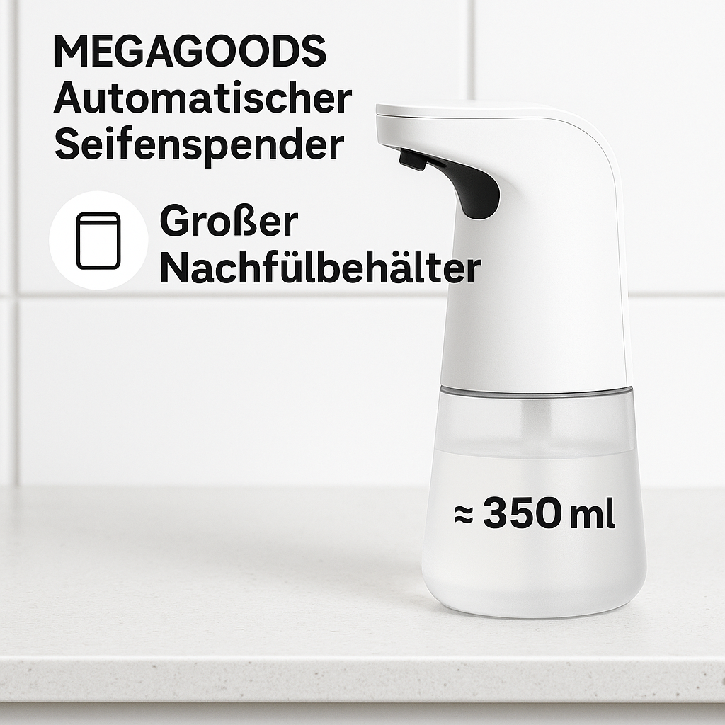 Automatischer Seifenspender Schaum USB wiederaufladbar Sensor DE.