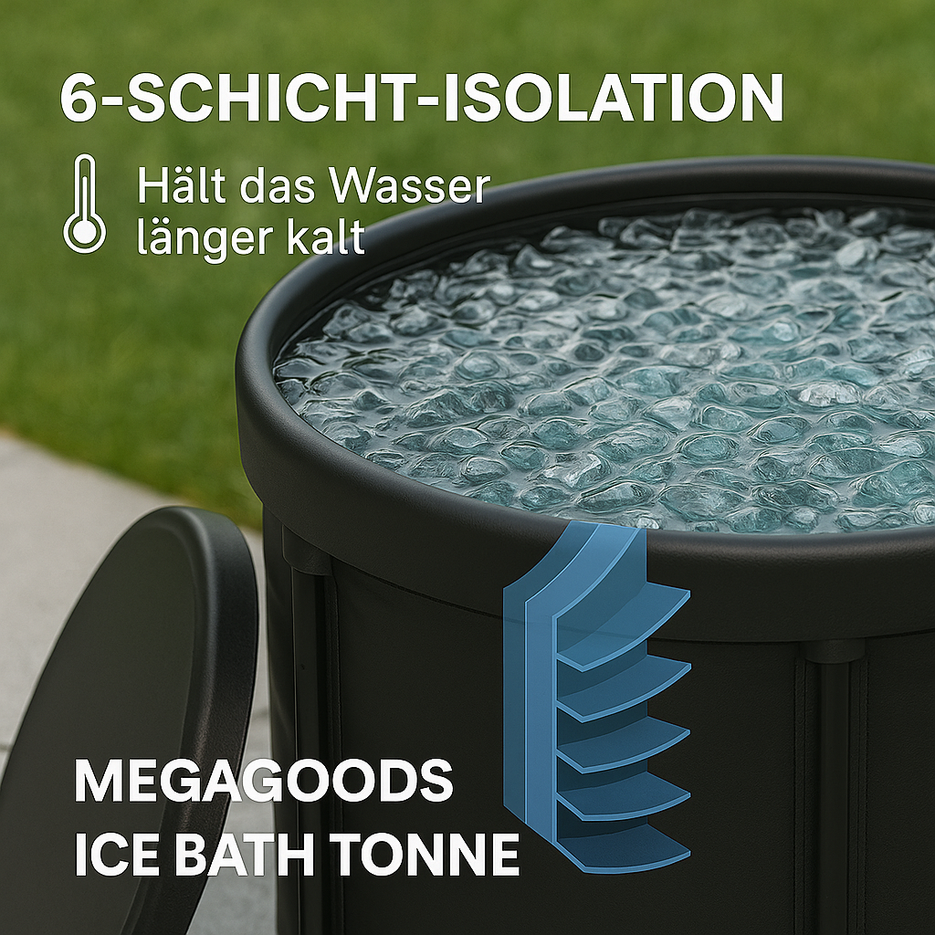 Eistonne für Athleten faltbar Outdoor Kältetherapie Badefass DE.
