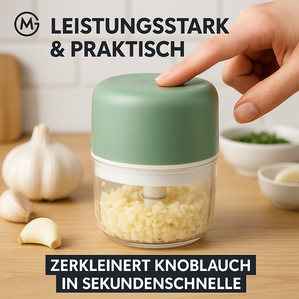 Elektrischer Mini-Knoblauchhacker USB, Fleischwolf, robust, langlebig DE.
