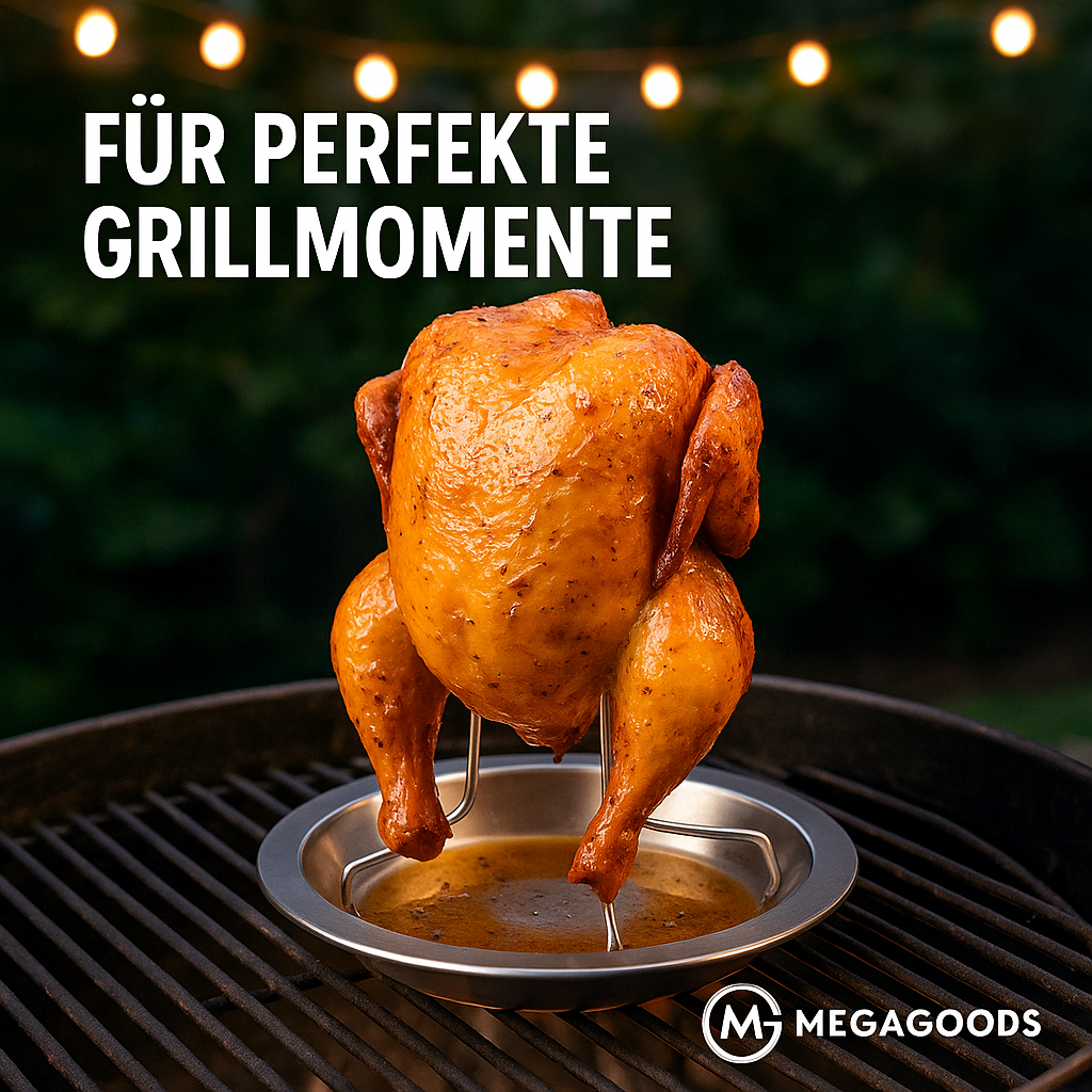 Hähnchenbräter Grillgestell antihaft Carbonstahl BBQ Ofen DE.