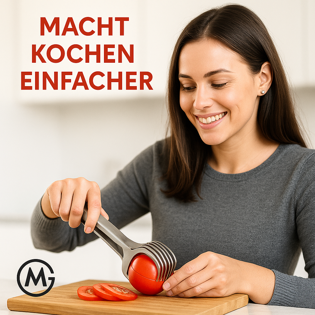 Edelstahl Obst- und Gemüseschneider Handgerät für Küche DE.