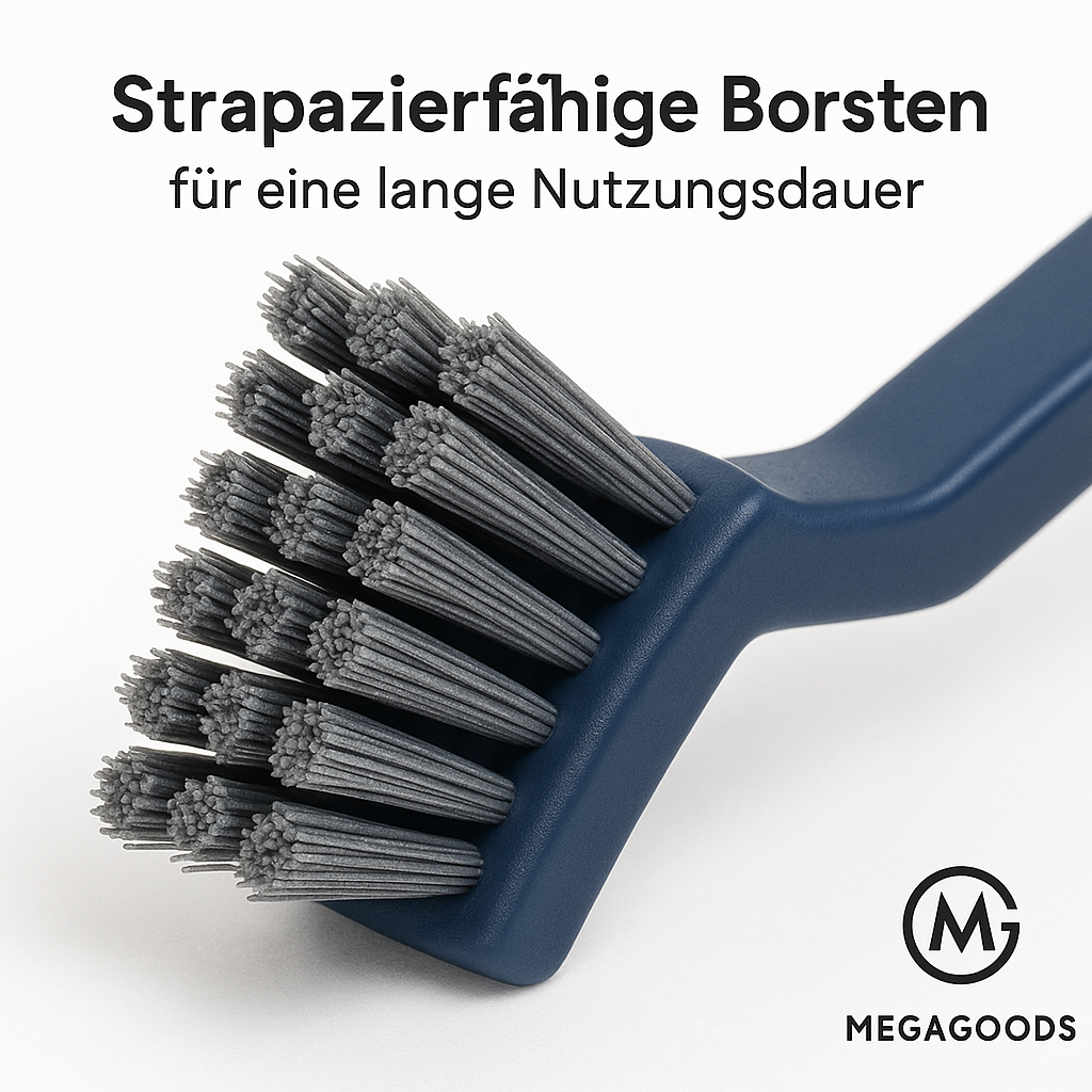 Reinigungsbürste 2-in-1 für Ecken Fugen Fliesen Bad Boden DE.