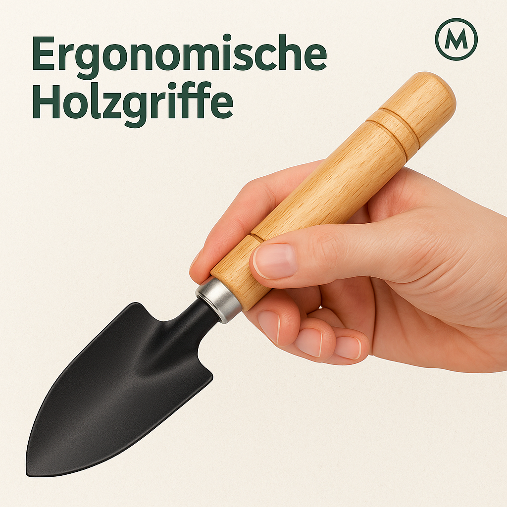 3-tlg. Mini-Gartenwerkzeug Set für Pflanzen und Beete DE.