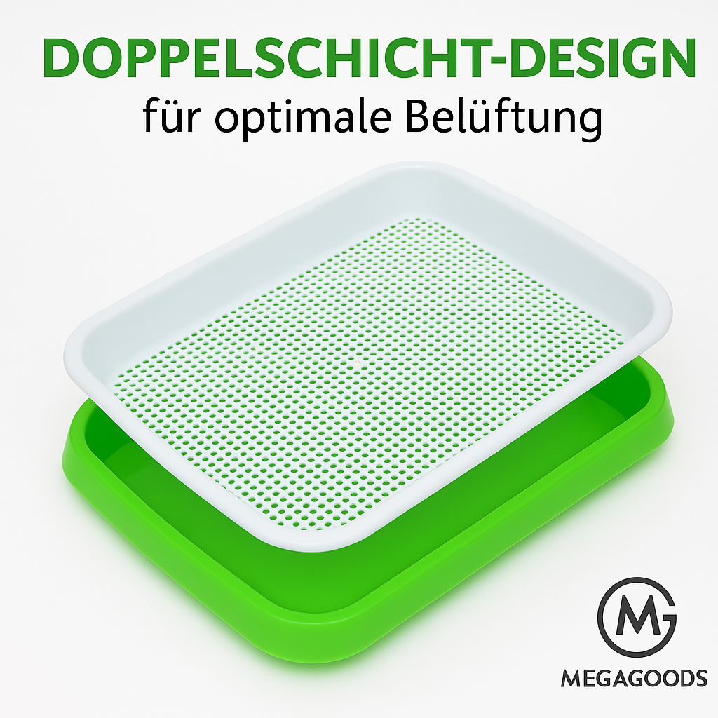 Keimschale Microgreens Anzucht Hydroponik Schale für Garten DE.