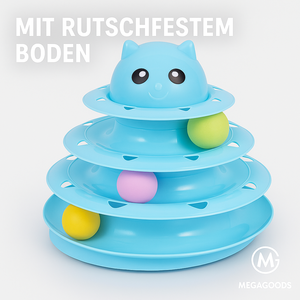 Katzenspielzeug Set 14-teilig mit Federangel Ball Maus Glöckchen DE.