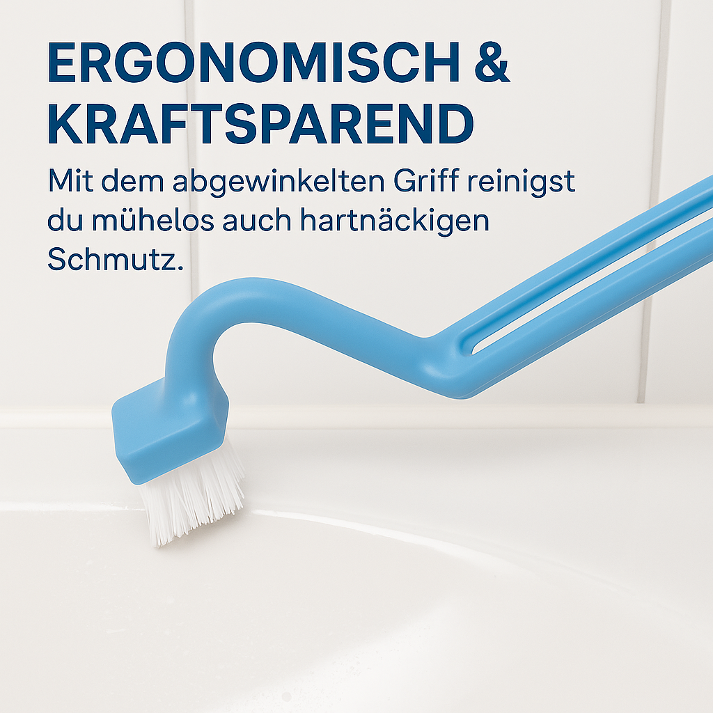 Toilettenbürste S-Form mit Griff für Ecken und Kanten DE.