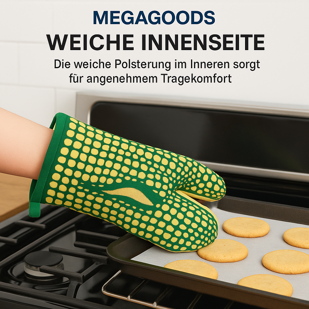 Ofenhandschuh mit Tiermotiv hitzebeständig Backen Grillen DE.