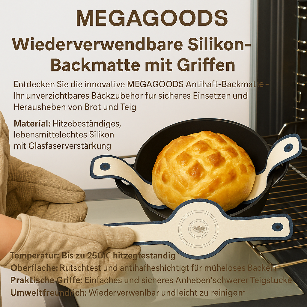 Silikon Backschlinge wiederverwendbar für Dutch Oven rutschfest DE.