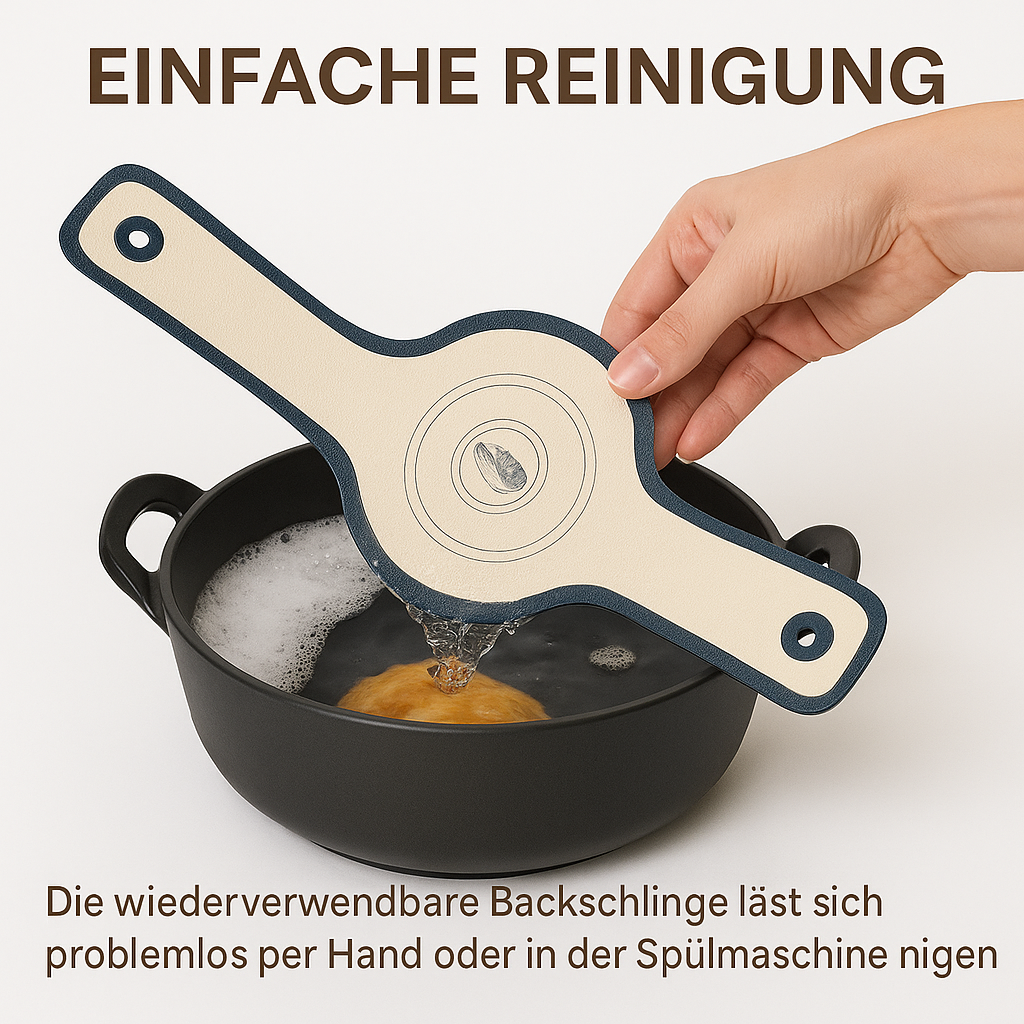 Silikon Backschlinge wiederverwendbar für Dutch Oven rutschfest DE.