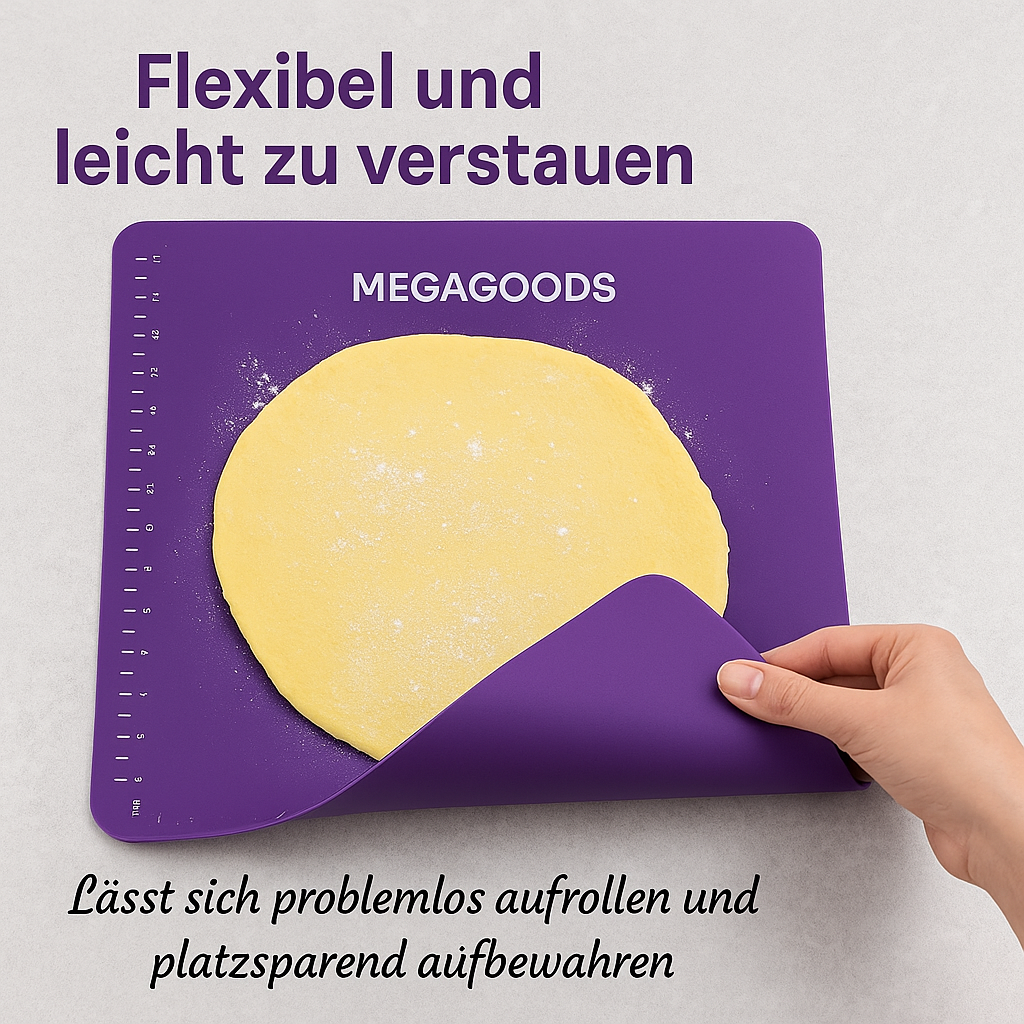 Backmatte Antihaft für Pizza Teig und Gebäck Küche Backzubehör DE.