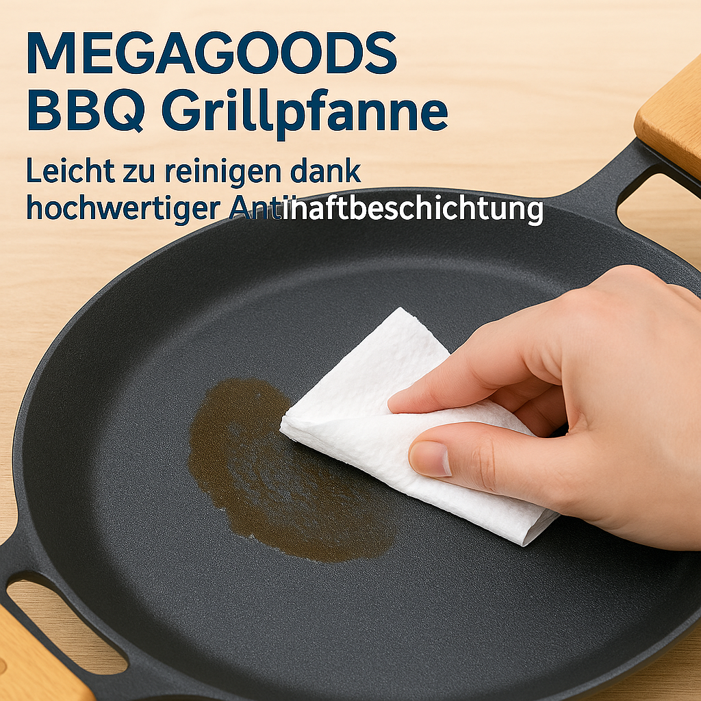 BBQ Grillpfanne 34 cm antihaft für Korean BBQ Camping DE.