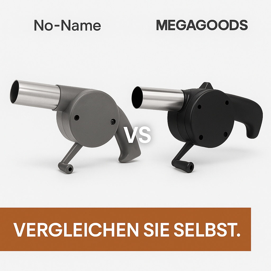 Handbetriebener BBQ-Luftfächer Grillgebläse manuell für Outdoor DE.